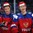 HELSINKI, FINLAND - JANUARY 4: Russia's Sergei Boikov #2  and Yevgeni Svechnikov #7 are all smiles after a 2-1 semifinal round win over the U.S. at the 2016 IIHF World Junior Championship. (Photo by Andre Ringuette/HHOF-IIHF Images)

